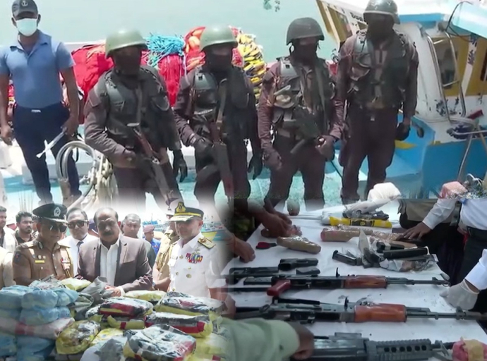 Drugs worth over Rs. 10 billion seized from two fishing boats in major Navy operation